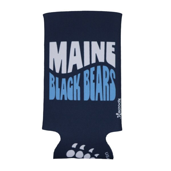 Maine Black Bears Waved Slim Can Koozie